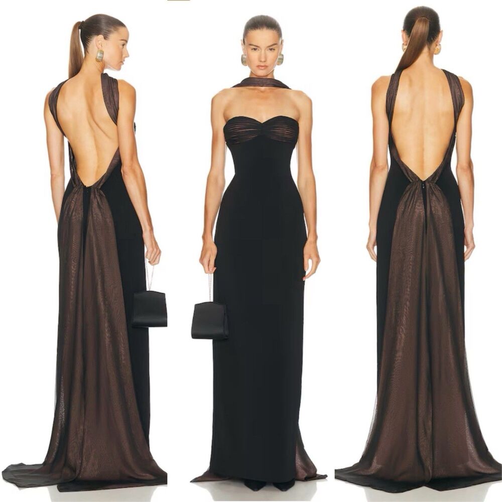 RETROFETE Daufine Dress In Black Size S